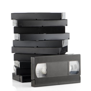 Pile of videotapes clipart