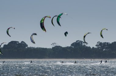 20 Portekizli Milli kitesurf Şampiyonası katılımcıları