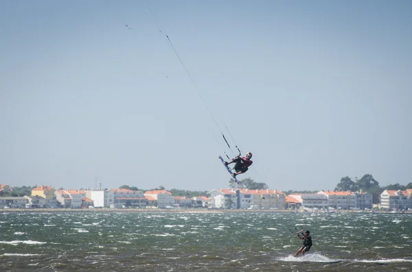 Учасники чемпіонату португальський Національний Kitesurf 20 — стокове фото