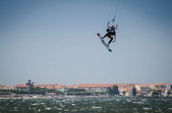 Συμμετέχων στο Πορτογαλικά kitesurf εθνικό πρωτάθλημα 201 — Φωτογραφία Αρχείου