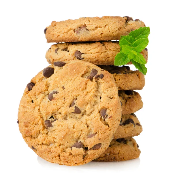 stock image Chocolate chip cookies with chocolate parts