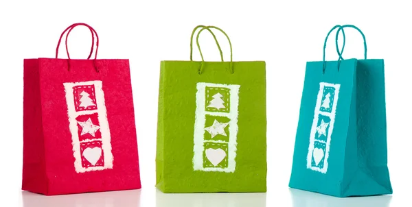Drie paperbags — Stockfoto