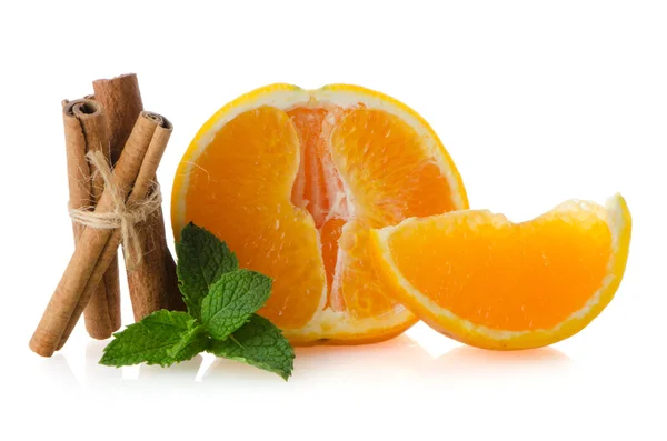 Um segmento de fruta laranja — Fotografia de Stock