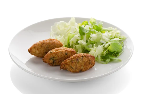Torsk fritters — Stockfoto