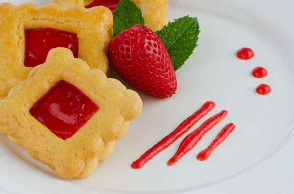 Biscuits aux fraises — Photo