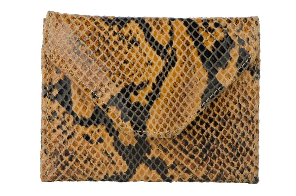 Carteira de couro de pele de cobra — Fotografia de Stock