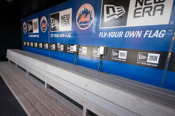 NY Mets Dugout — Stock Photo, Image
