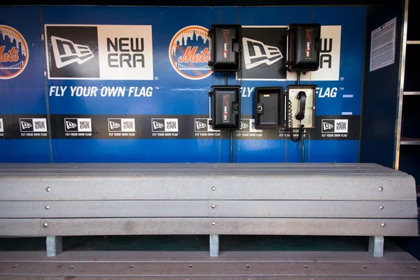 NY Mets Dugout — Stock Photo, Image