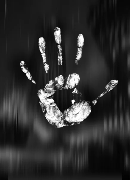 Impressão biométrica da mão — Fotografia de Stock