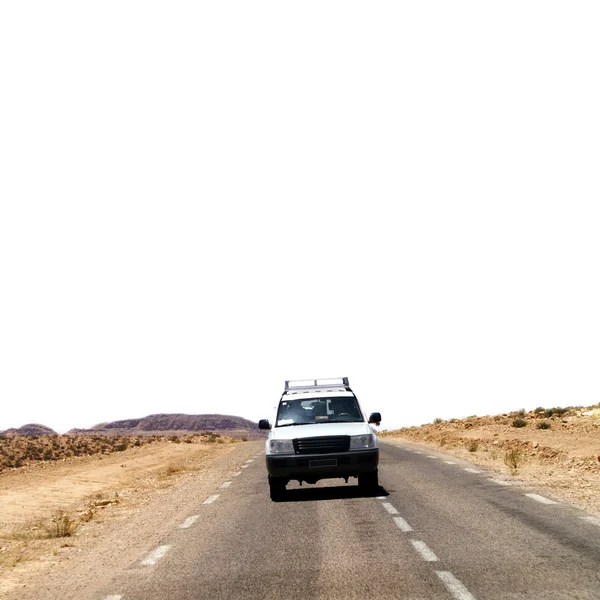 Jeep safari through the deserts of Africa — Stock Photo, Image