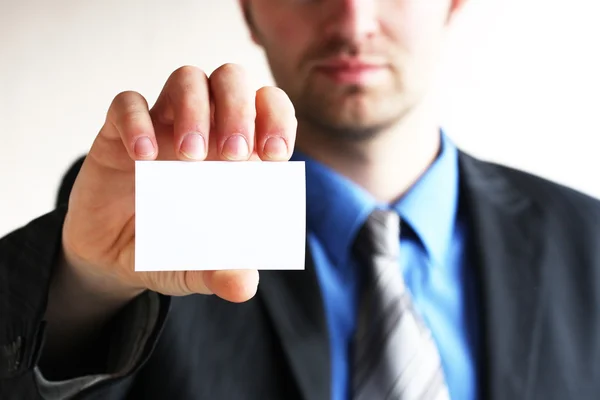 Επαγγελματική κάρτα, λευκό — Φωτογραφία Αρχείου