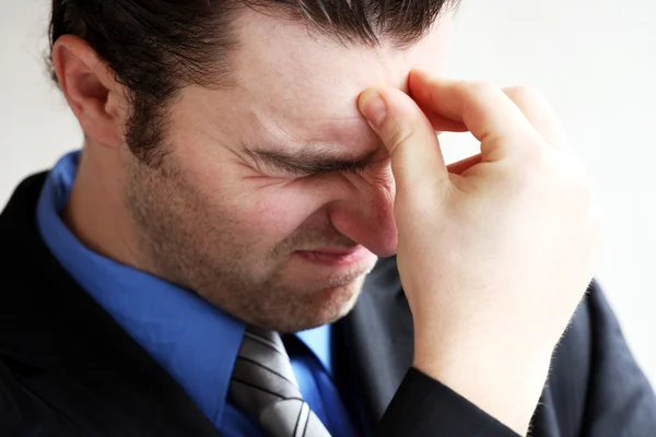 Stock image Business man concept reflects on successful