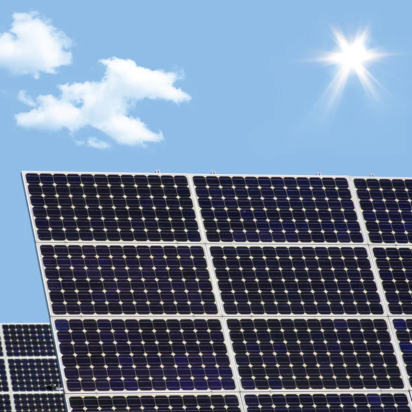 Fotovoltaïsche panelen — Stockfoto