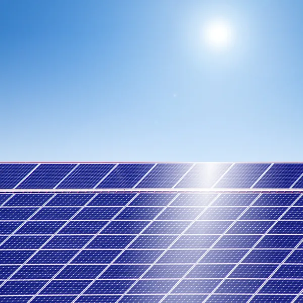 Zon energie-fotovoltaïsche — Stockfoto