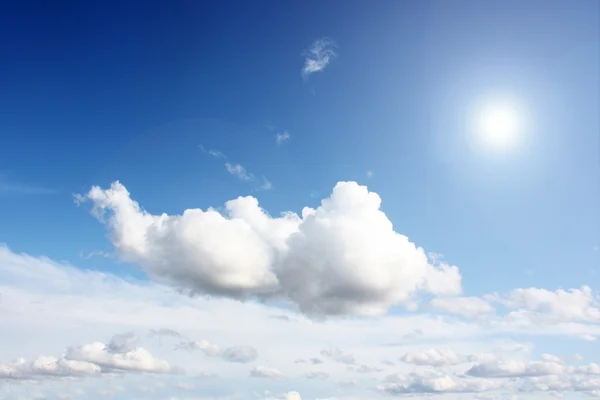 White clouds on blue sky — Stock Photo, Image