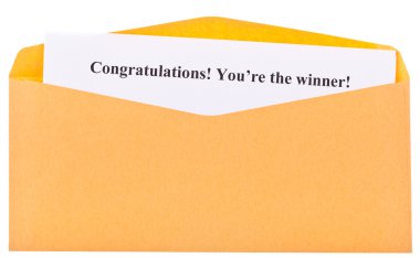 Congratulations! You're the winner ! clipart