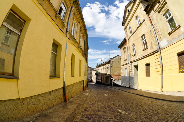 Cityscape. tourist and historic center of Lviv ( Ukraine )