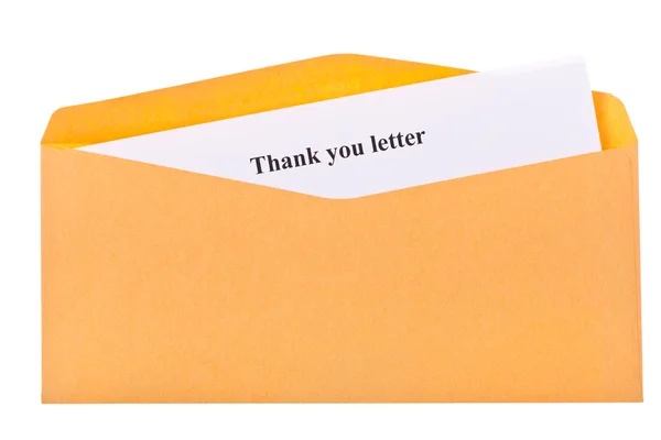 Thank you letter — Stock Photo, Image
