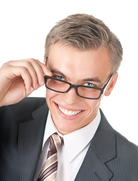 Portrait of a successful manager in glasses — Stock Photo, Image