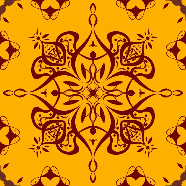 Patrón sin costura abstracto rojo oscuro amarillo — Archivo Imágenes Vectoriales