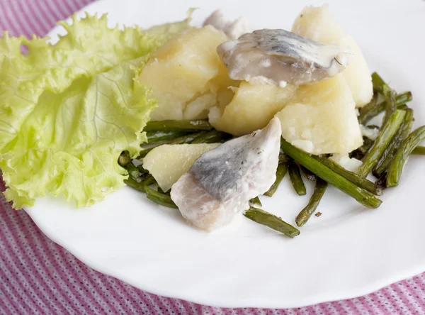 Appetizing marinaded herring — Stock Photo, Image
