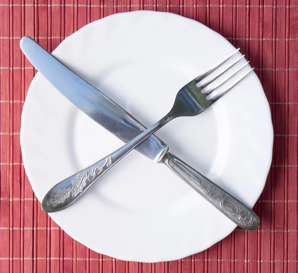 Tabel lunch apparaten — Stockfoto
