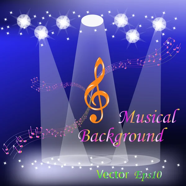 Holidays musical background — Stock Vector