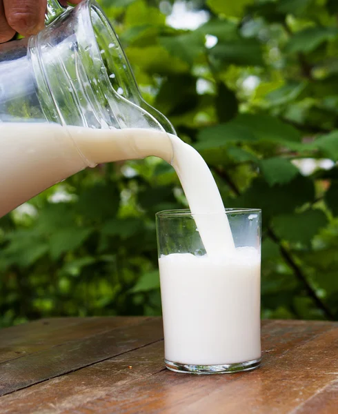 Verse glas melk — Stockfoto