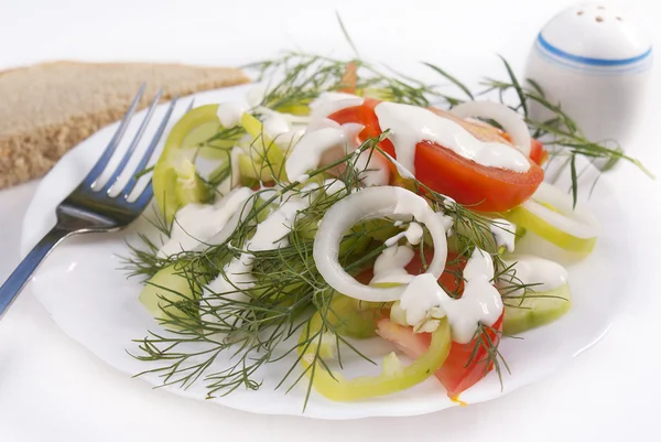 A salada de verduras fresca — Fotografia de Stock