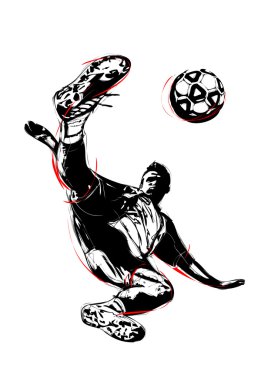 Soccer player clipart