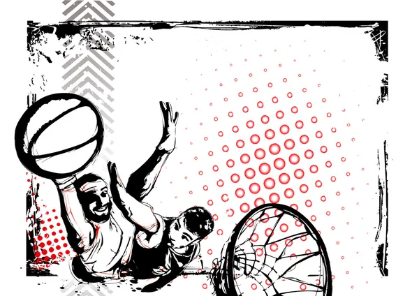 Баскетбол плакат — стоковий вектор
