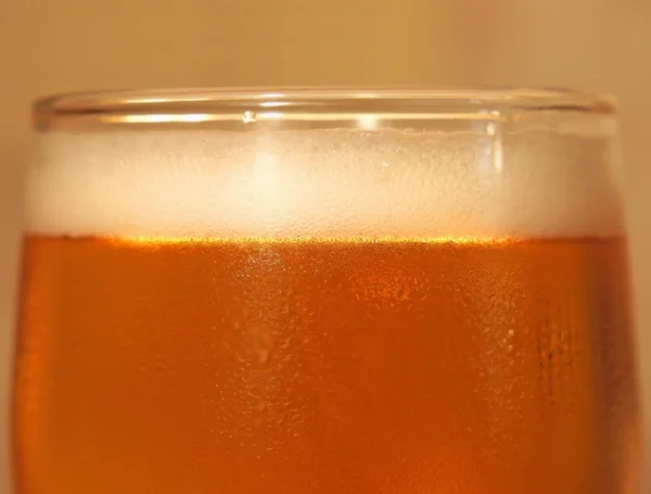 Pivo v chladné sklo. — Stock fotografie