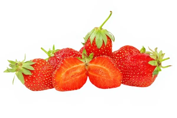 Świeże, soczyste strawberries.isolated. — Zdjęcie stockowe