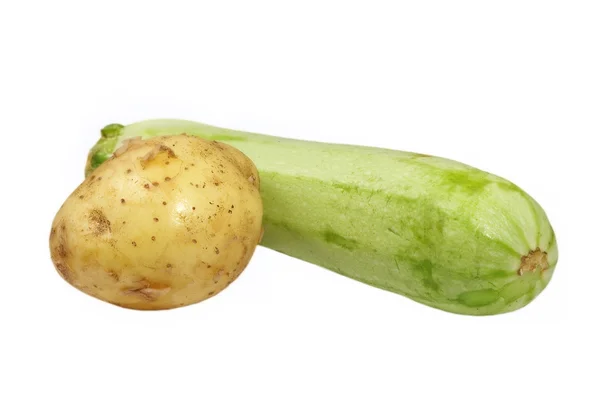 Măduvă vegetală și cartof. Izolat . — Fotografie, imagine de stoc