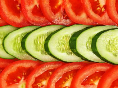 dilimlenmiş vegetables.background.