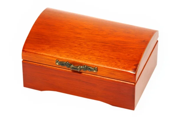 Wooden chest.Isolated. — Stock Photo, Image