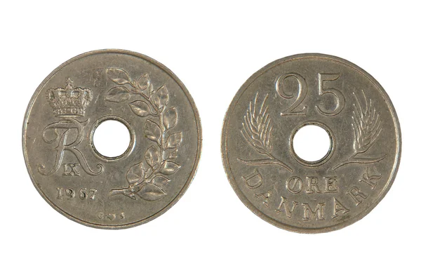 Danmark monet.Isolate. — Stock Photo, Image