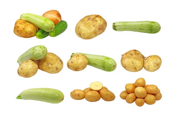 Set of fresh vegetables.Isolated. — Stock Photo, Image