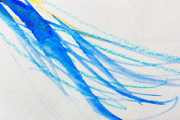 Aquarel blauwe golven abstract achtergrond. — Stockfoto