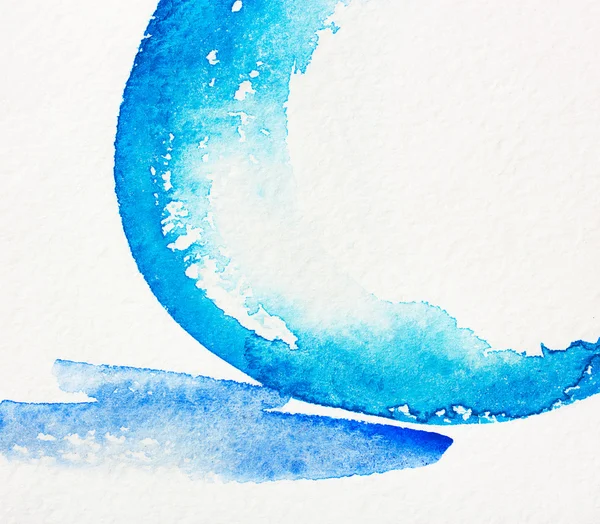 Aquarell blau und weiß abstrakten Hintergrund — Stockfoto
