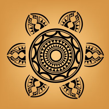 Polynesian Style tattoo clipart