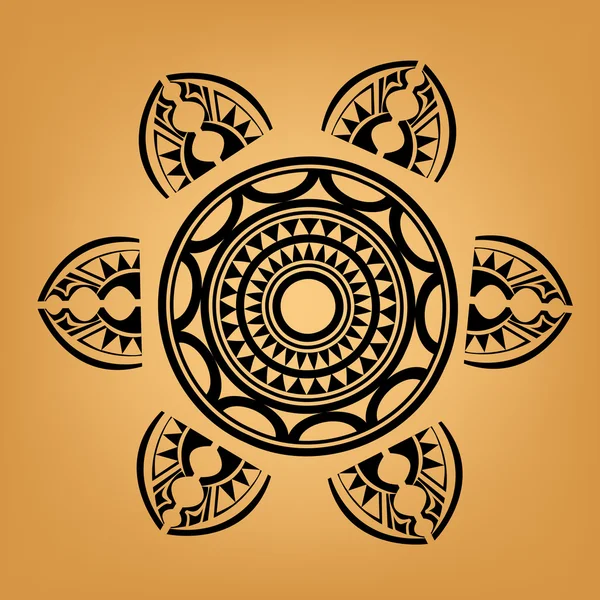 Татуировка полинезийского стиля — стоковый вектор