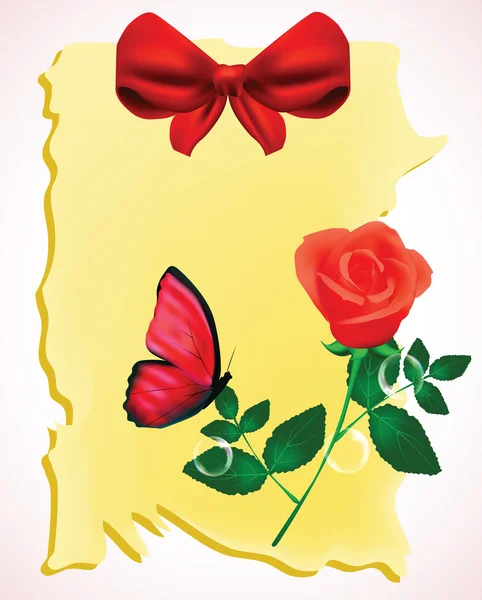 复古玫瑰 — 图库矢量图片