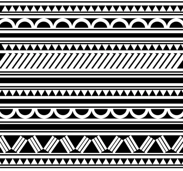 Polynéský styl tetování náramek — Stockový vektor