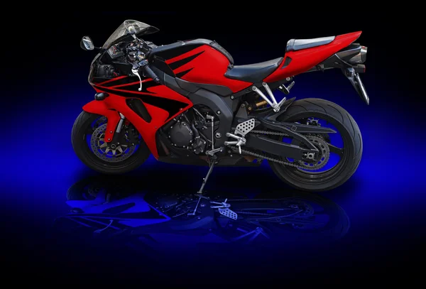 Motobike vermelho — Fotografia de Stock