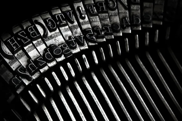 Stara maszyna do pisania klawisze — Zdjęcie stockowe