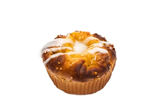 Muffin, weißer Hintergrund, isoliert — Stockfoto