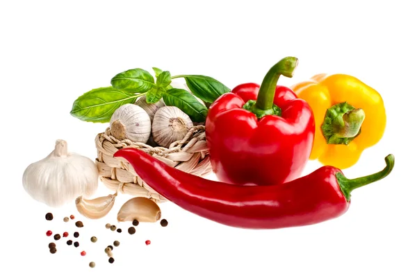 Pepper, garlic. — Stock Photo, Image