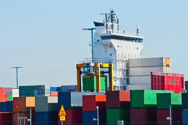 Port. Container. — Stock Photo, Image