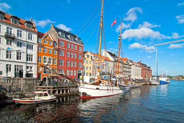 哥本哈根海滨长廊. — 图库照片